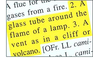 Highlighted 2nd and 3rd definition in a dictionary