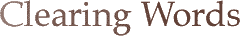 Clearing Words